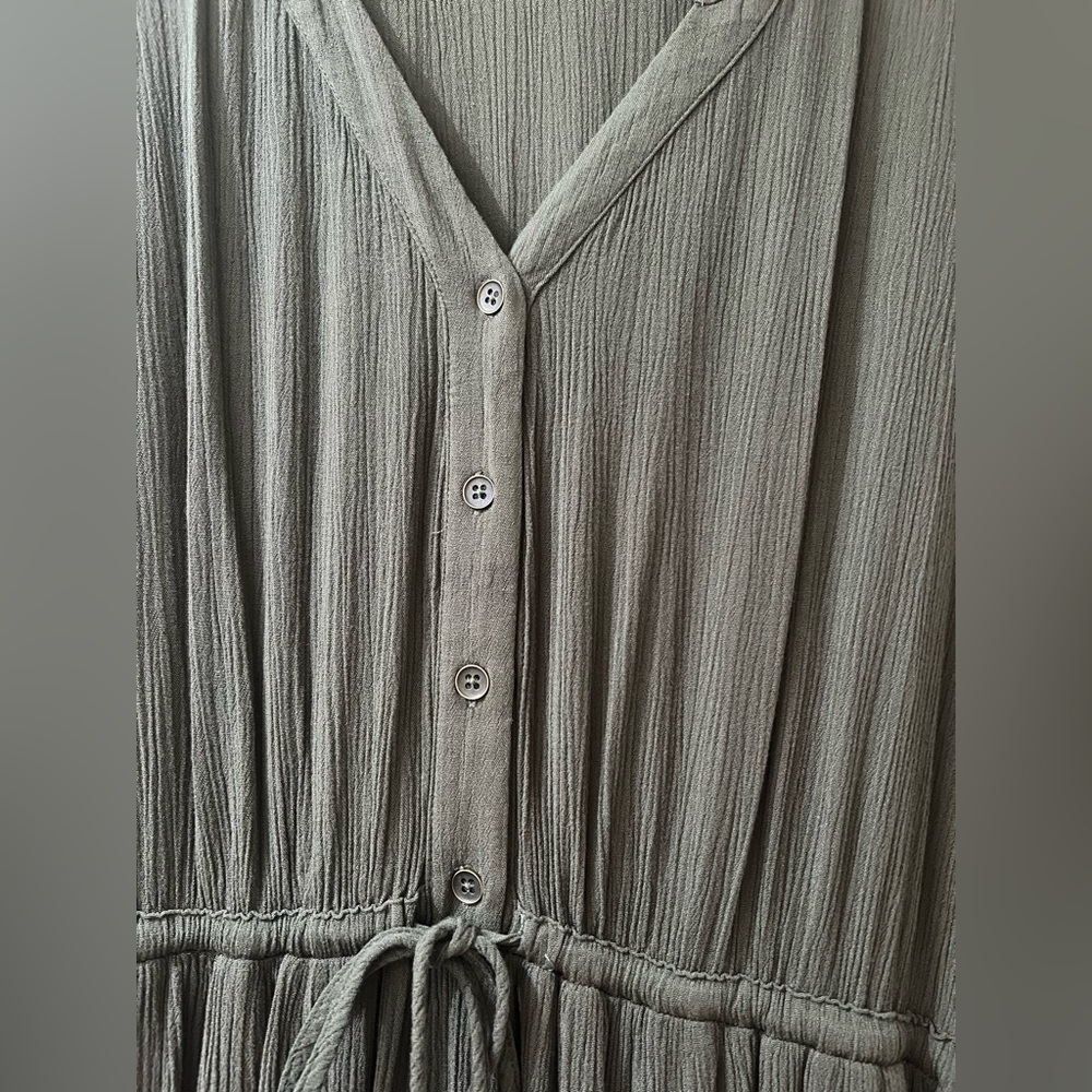 Torrid Sage Green Long Sleeve Dress - Picture 2 of 10